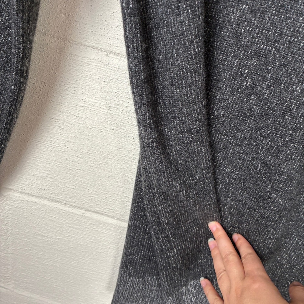 Eileen Fisher Womens Italian Cashmere Turtleneck Sweater Side Slit Size S Grey - Picture 5 of 10